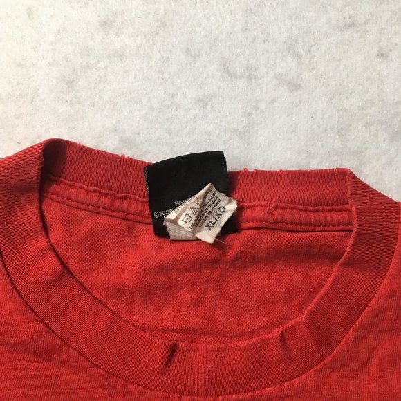 Vintage 2000's WWE Authentic John Cena XL RED T-Shirt distressed - Picture 5 of 10